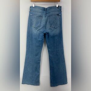 7 For All Mankind Blue Flare & Wide Leg Jeans
